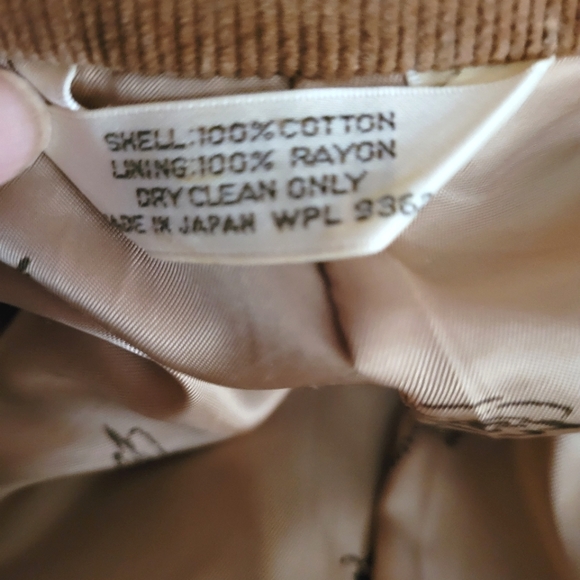 Carl Michaels Mens Tan Corduroy Fitted Blazer size R40 - Picture 8 of 16